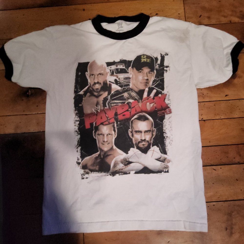 Wwe payback 2013 shirt. Cena Jericho cm punk rare small stain size large